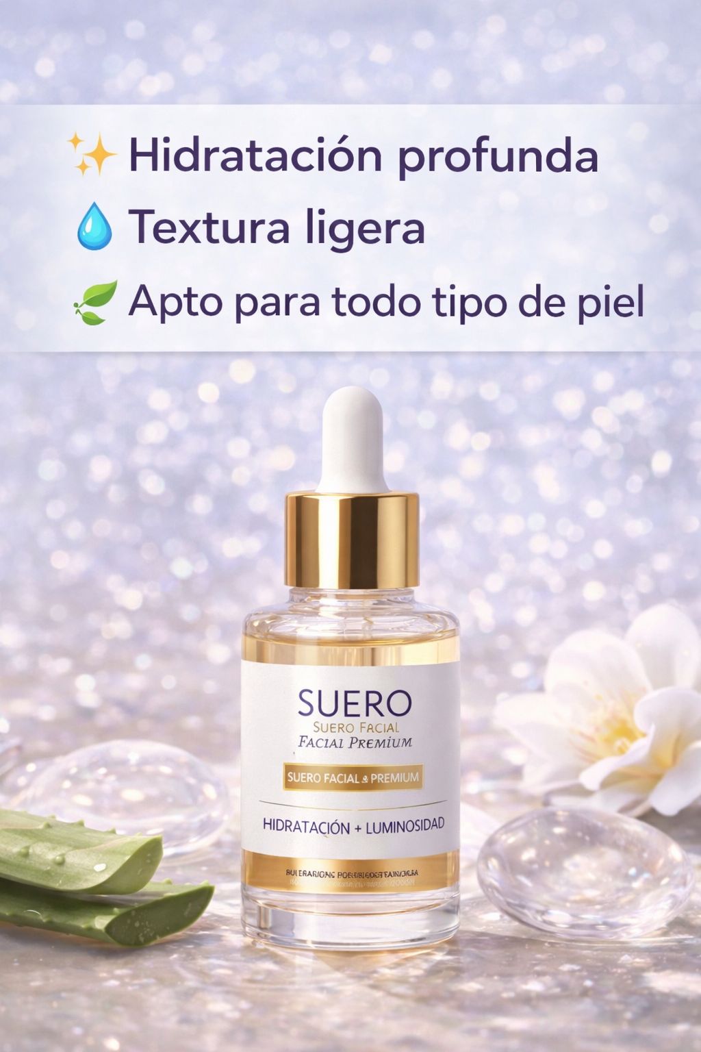 Suero Facial Premiun- Hidratacon Profunda y Luminosadad Intesa